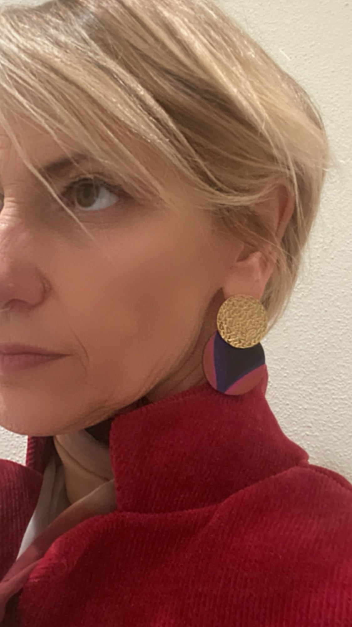 ORECCHINI DONNA PELLE E SETA - Collezione Como