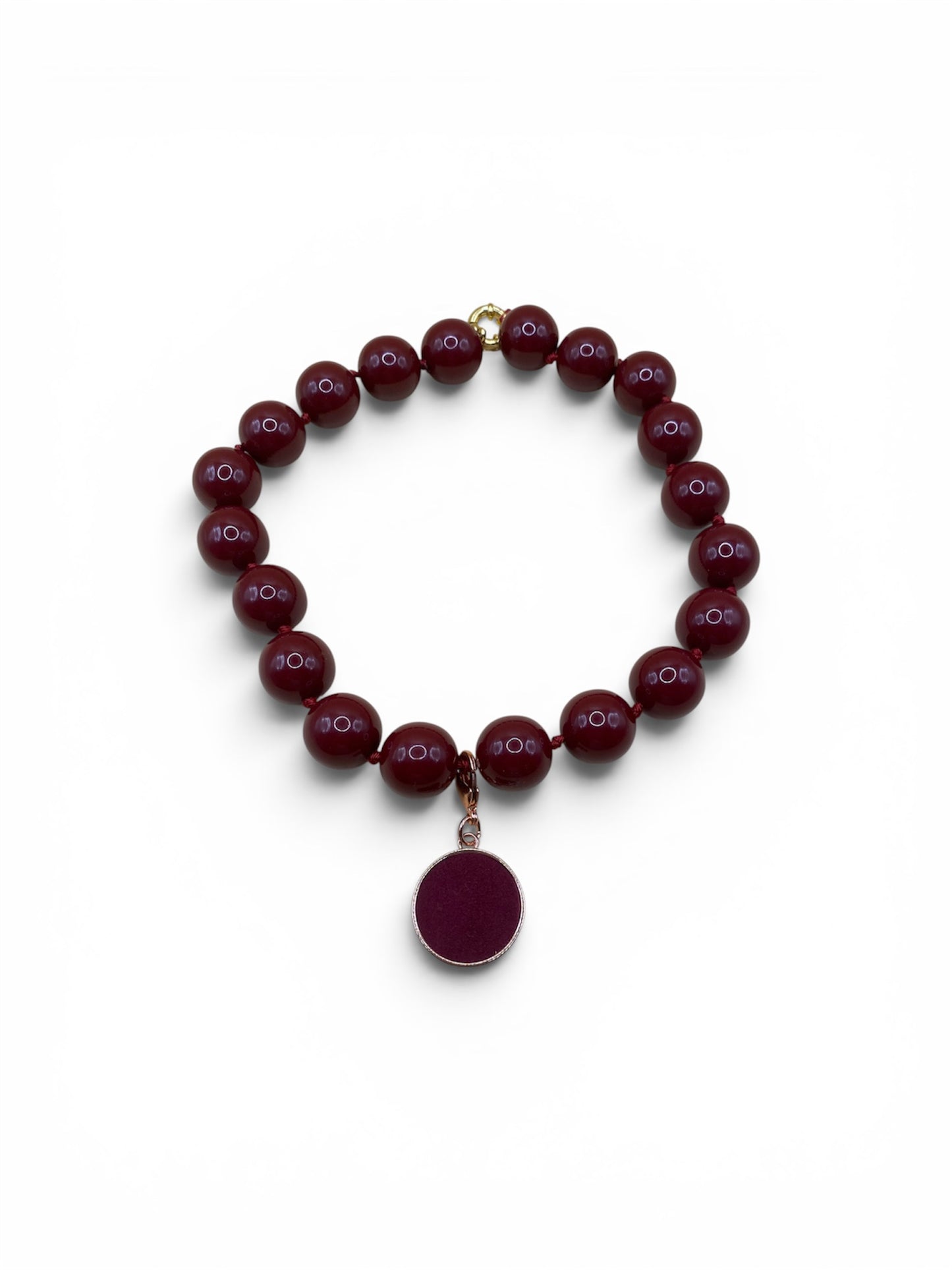 GIROCOLLO DONNA CON CIONDOLO PELLE - Collezione Bergamo