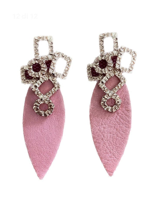 ORECCHINI DONNA IN PELLE -Collezione Milano