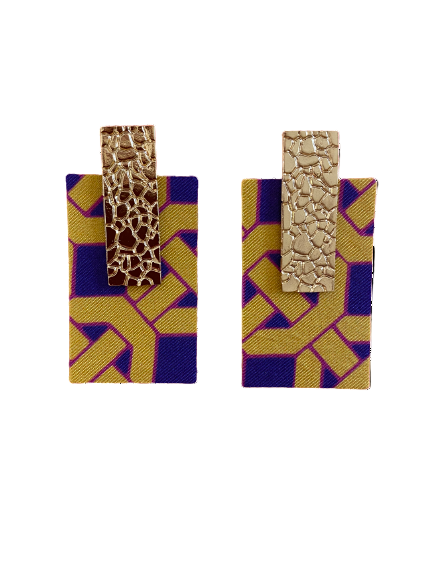 ORECCHINI ARTIGIANALI IN PELLE E SETA DI COMO - COLLEZIONE COMO